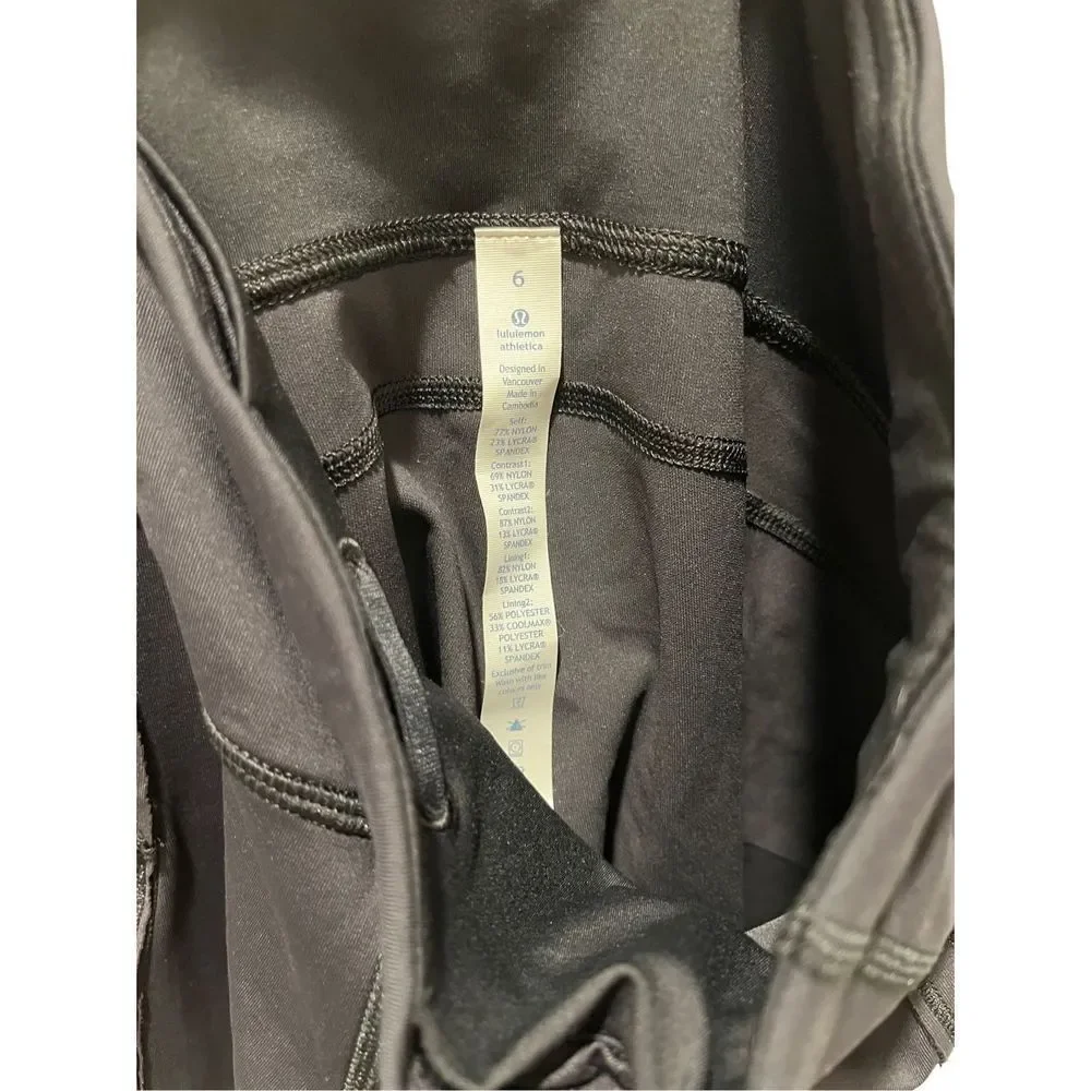 Lululemon black cropped leggings, women’s size 6, NWOT - Picture 4 of 4